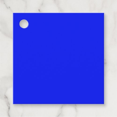 Solid color plain sapphire favor tags