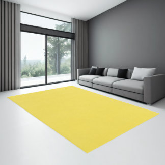 Solid color plain soft yellow Illuminating Rug