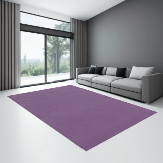 Solid color plain Spiced Plum purple Rug