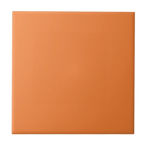 Solid color plain Sun Orange Ceramic Tile