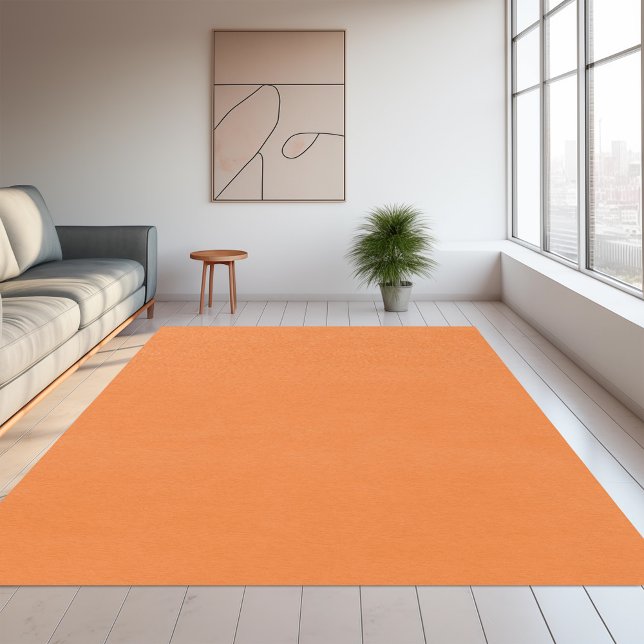 Solid color plain Sun Orange Rug (Creator Uploaded)