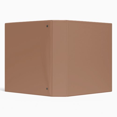 Solid color plain tan toasted almond 3 ring binder