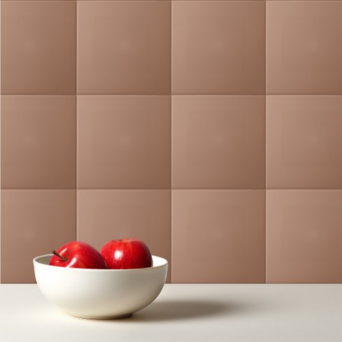 Solid color plain tan toasted almond ceramic tile