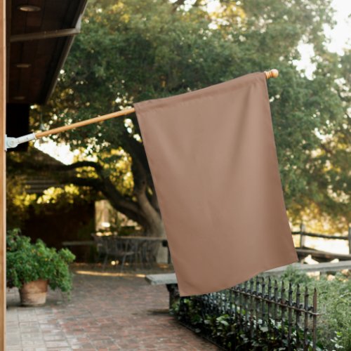 Solid color plain tan toasted almond house flag