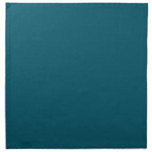 Solid color plain teal peacock cloth napkin
