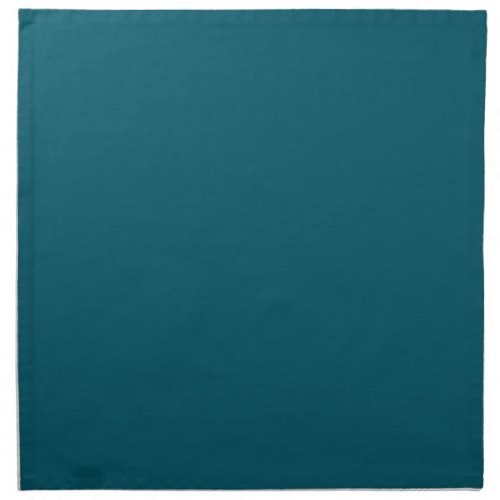 Solid color plain teal peacock cloth napkin