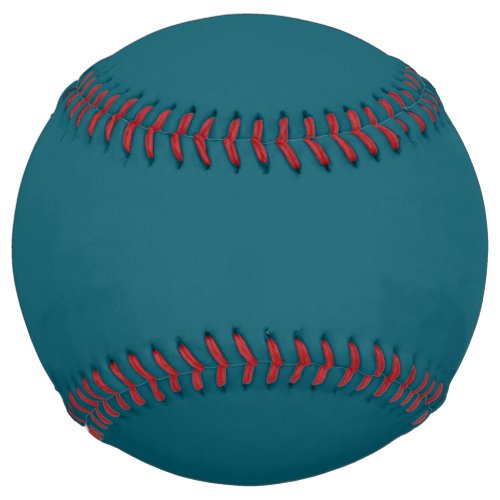 Solid color plain teal peacock softball