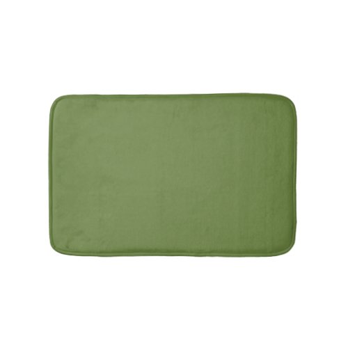 Solid color plain thyme sage green  bath mat
