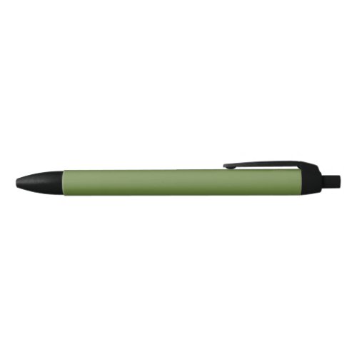 Solid color plain thyme sage green  black ink pen