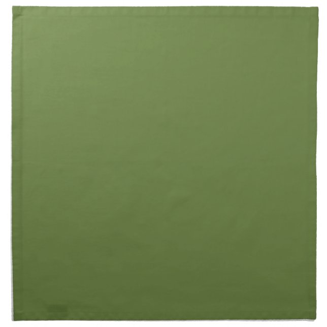 Solid color plain thyme sage green  cloth napkin (Front)