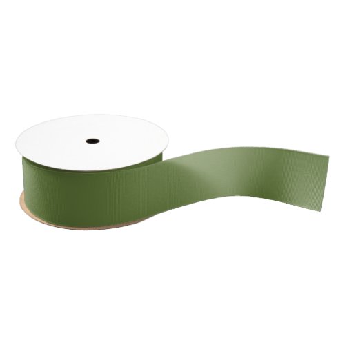 Solid color plain thyme sage green  grosgrain ribbon