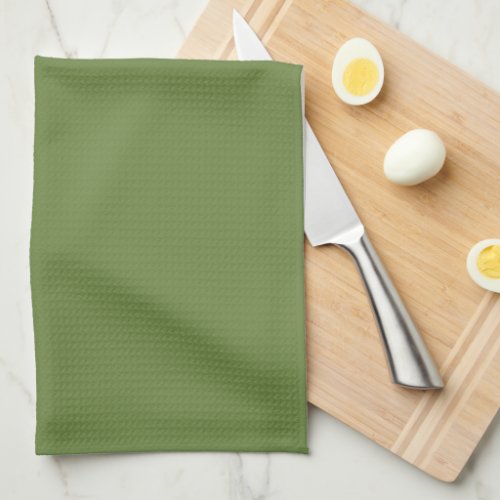 Solid color plain thyme sage green  kitchen towel