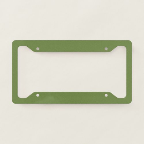 Solid color plain thyme sage green  license plate frame
