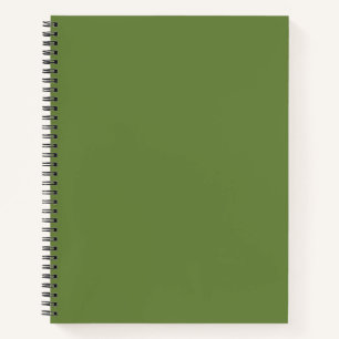 Solid color plain thyme sage green notebook