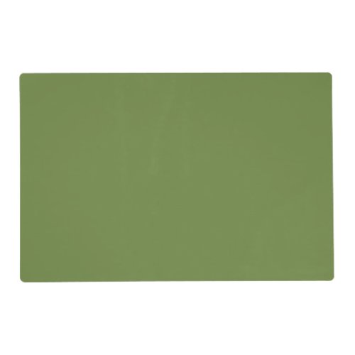 Solid color plain thyme sage green  placemat