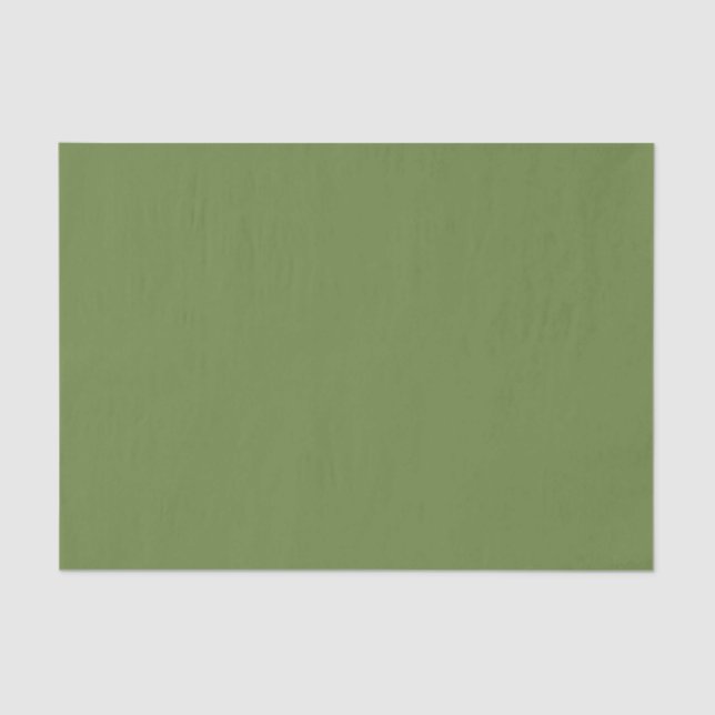 Solid color plain thyme sage green  tissue paper (Front)