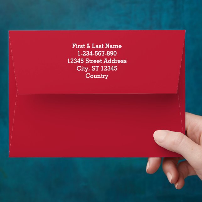 Solid color plain true red envelope (Hand)