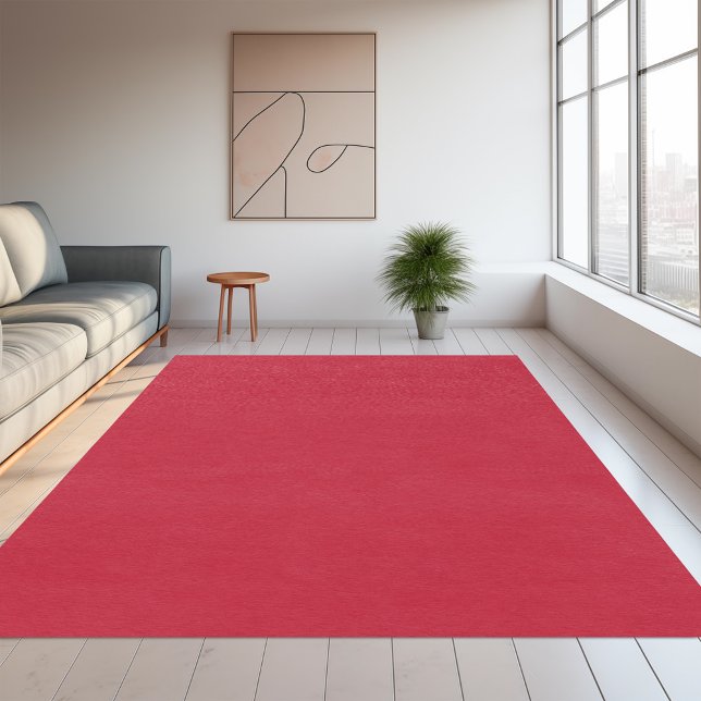Solid color plain true red rug (Creator Uploaded)