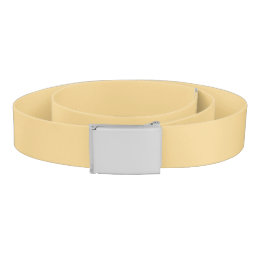 Solid color plain vintage pale yellow belt