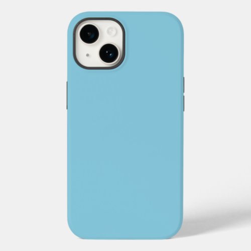 Solid color plain Winter light Blue Case_Mate iPhone 14 Case