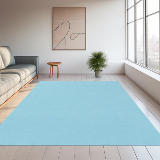 Solid color plain Winter light Blue Rug