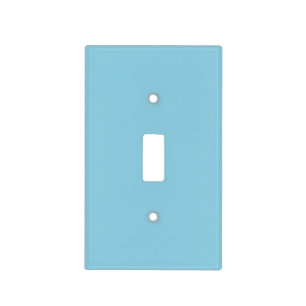 Solid color plain Winter light Blue Switch Cover