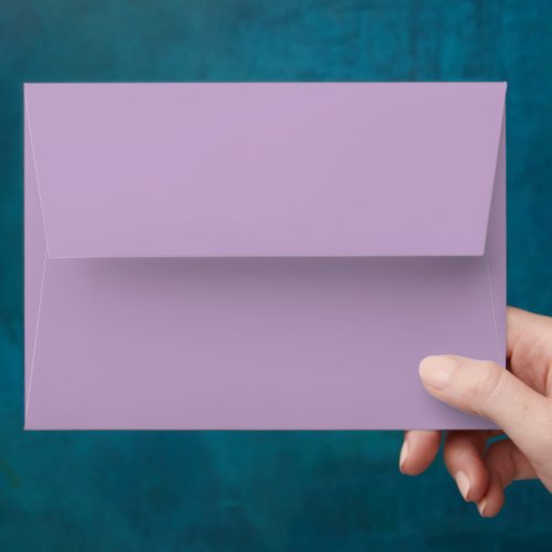 Solid color plain wisteria light purple envelope