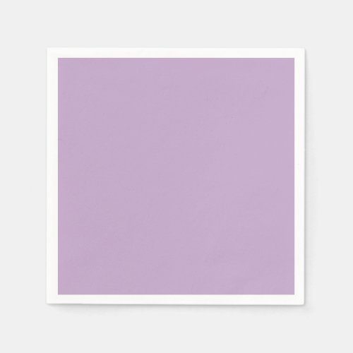 Solid color plain wisteria light purple napkins
