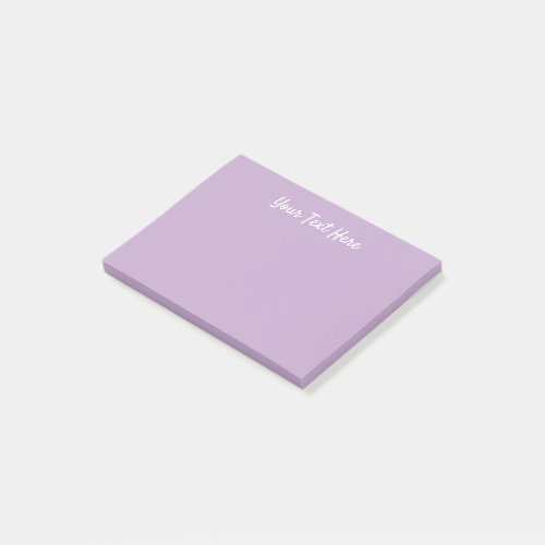 Solid color plain wisteria light purple post_it notes