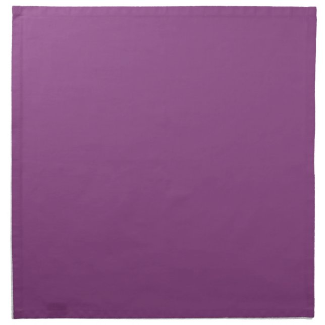 Solid Color: Plum Purple Cloth Napkin (Front)