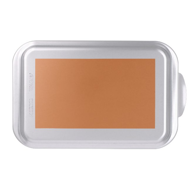 Solid Color: Pumpkin Orange Cake Pan (Front)