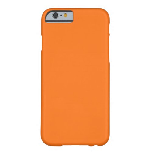 Solid Color Pumpkin Orange Barely There iPhone 6 Case