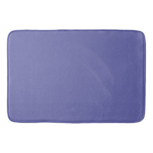 Solid Color purple blue periwinkle Bath Mat