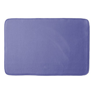 Solid Color | purple blue periwinkle Bath Mat