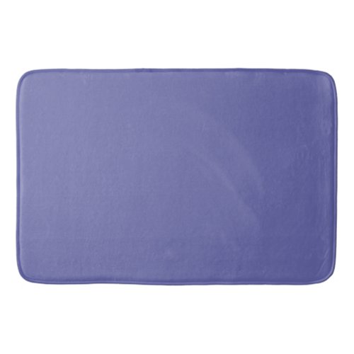 Solid Color  purple blue periwinkle Bath Mat
