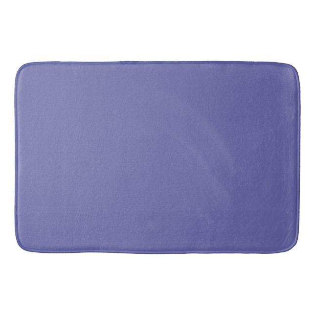 Solid Color | purple blue periwinkle Bath Mat (Front)