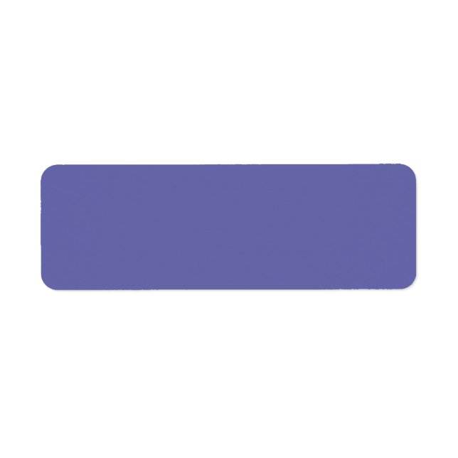 Solid Color | purple blue periwinkle Label (Front)