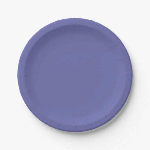Solid Color  purple blue periwinkle Paper Plates