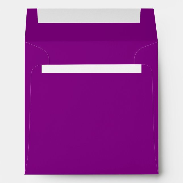 Solid Color Purple Envelope (Back (Bottom))
