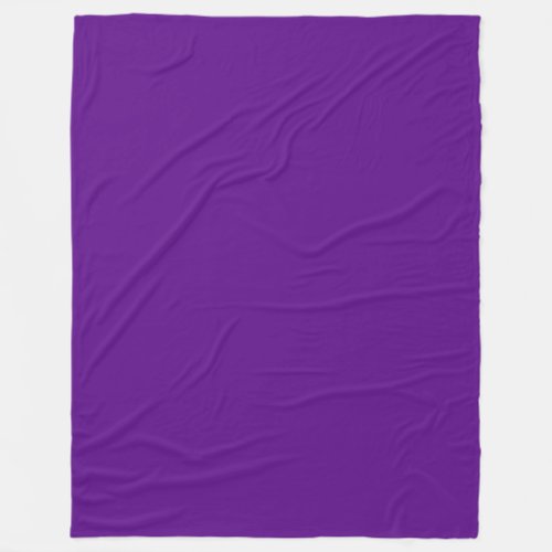 Solid Color Purple Fleece Blanket