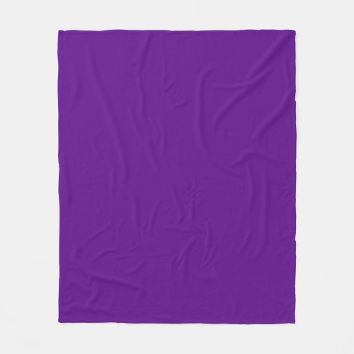 Solid Color Purple Fleece Blanket