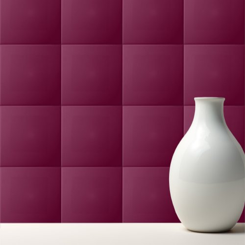 Solid color purple red ceramic tile