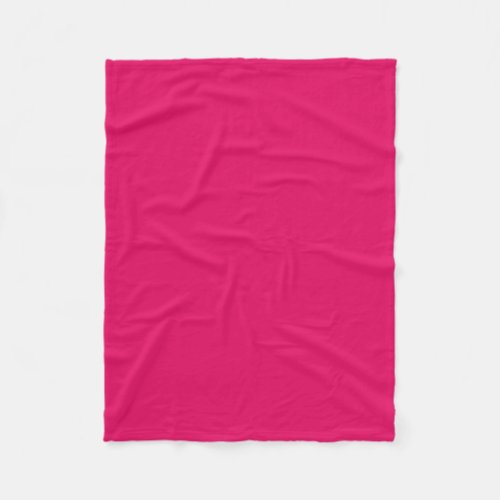 Solid Color Raspberry Fleece Blanket