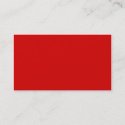 Solid Color Red Business Card