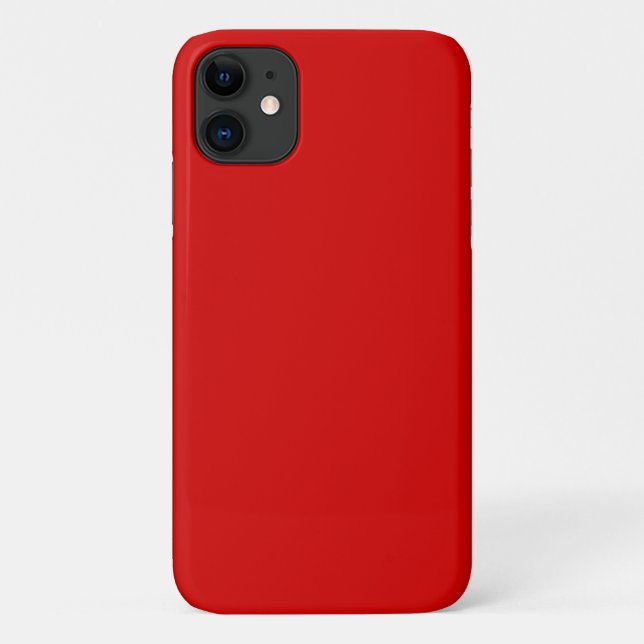 Solid Color: Red Case-Mate iPhone Case (Back)