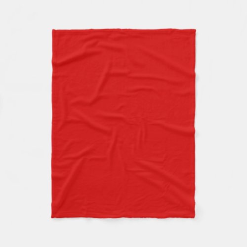 Solid Color Red Fleece Blanket