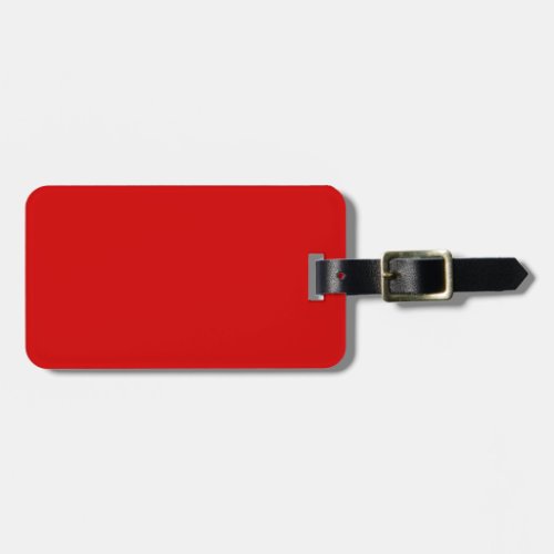 Solid Color Red Luggage Tag