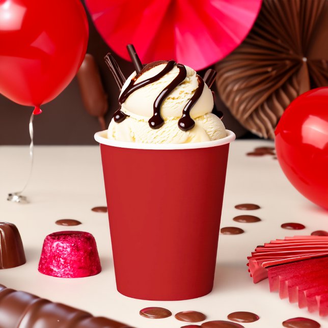 Solid Color Red Party Paper Cups (Creator Uploaded)