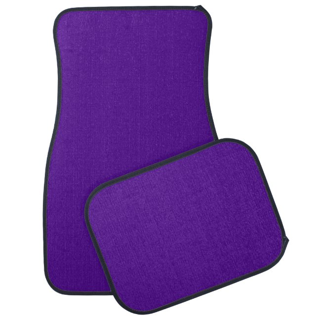 Solid color rich purple car floor mat (Set)