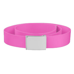 Solid color rosy pink belt